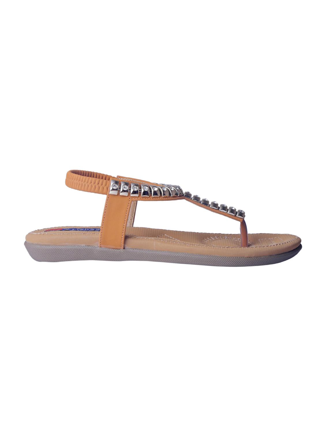 tan back strap sandals - 15695154 - Standard Image - 1