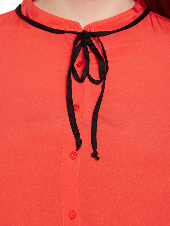 tie up detail plus shirt - 15695549 - Standard Image - 4
