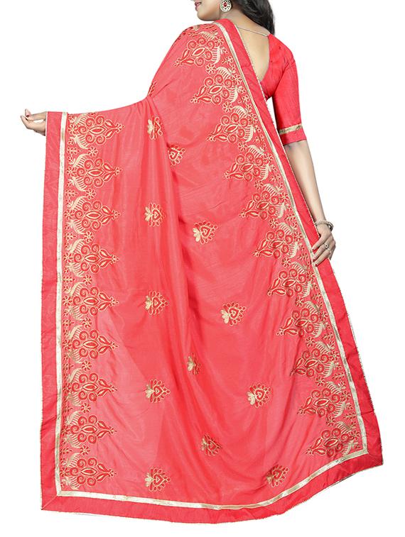 dori thread embroidered saree with blouse - 15695956 -  Standard Image - 1