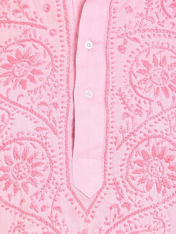 embroidered straight kurti - 15696105 - Standard Image - 4