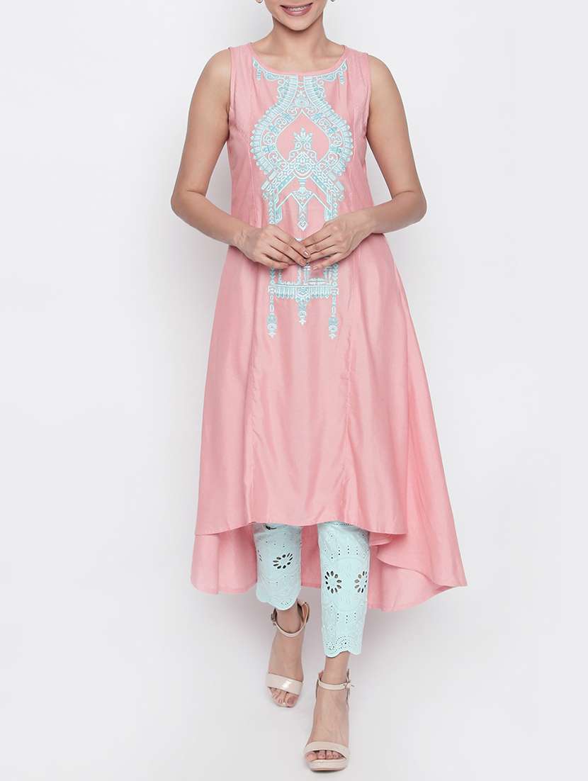 embroidered asymmetric kurta