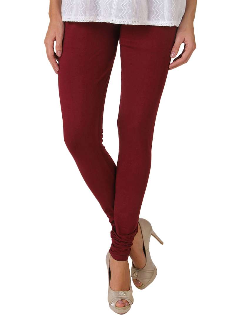 full length solid legging