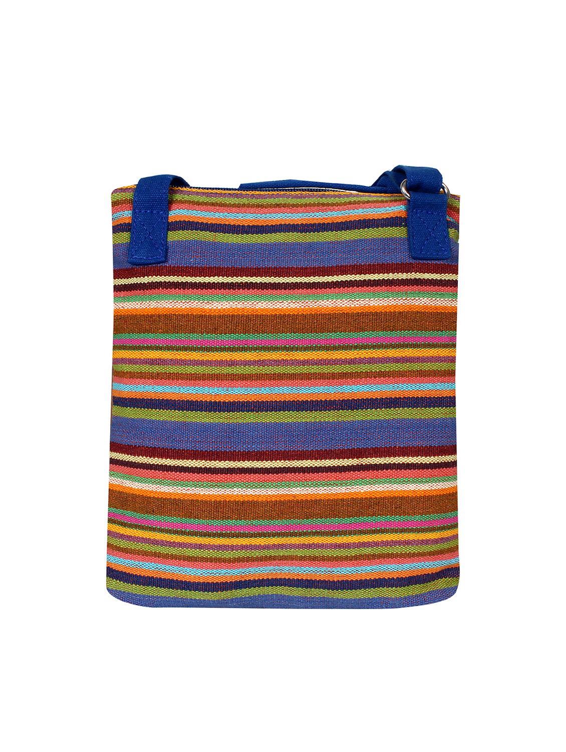 multi colored cotton sling bag - 15702930 - Standard Image - 1