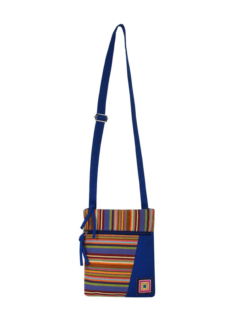 multi colored cotton sling bag - 15702930 - Standard Image - 4