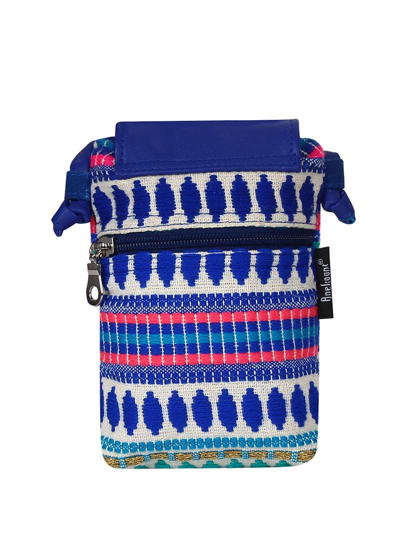 blue cotton regular pouch - 15702939 -  Standard Image - 1