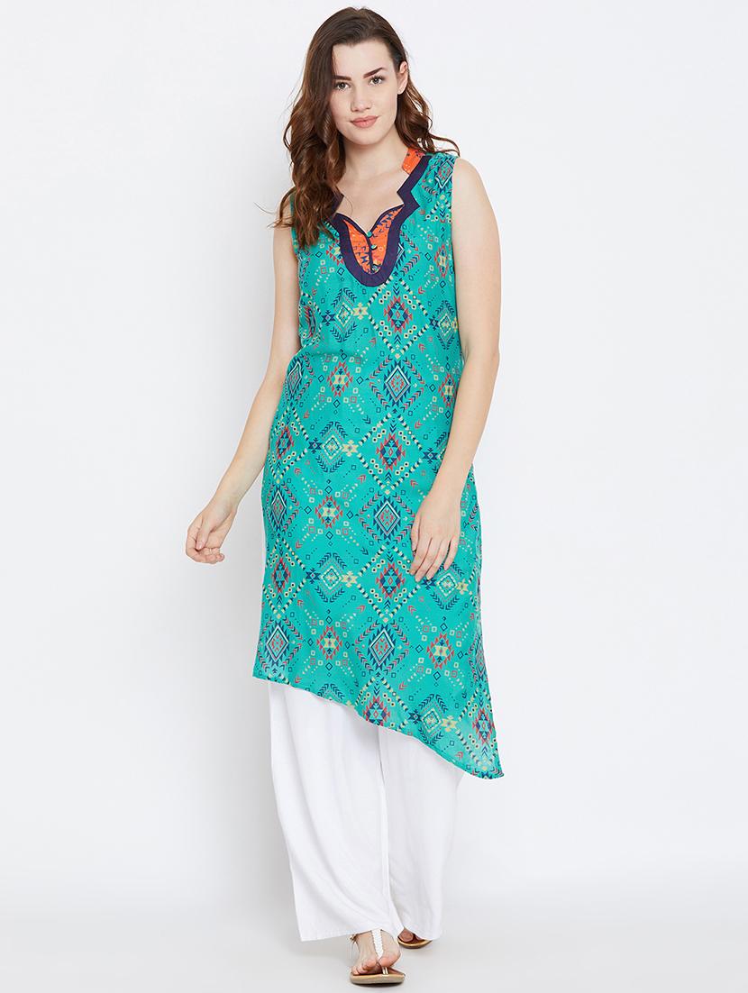 women's asymmetric kurta - 15703530 - Zoom Image - 0
