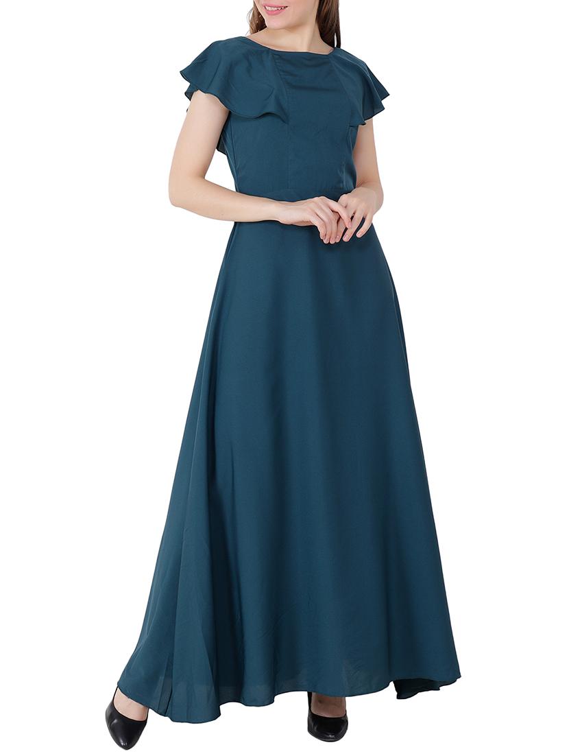 women's fit & flare solid dress - 15705292 - Zoom Image - 0