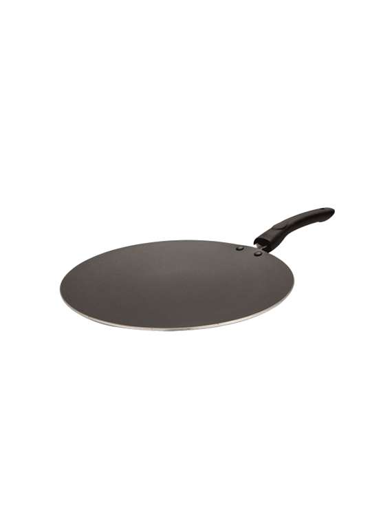 nandi non stickcocave tawa-28 cm, black