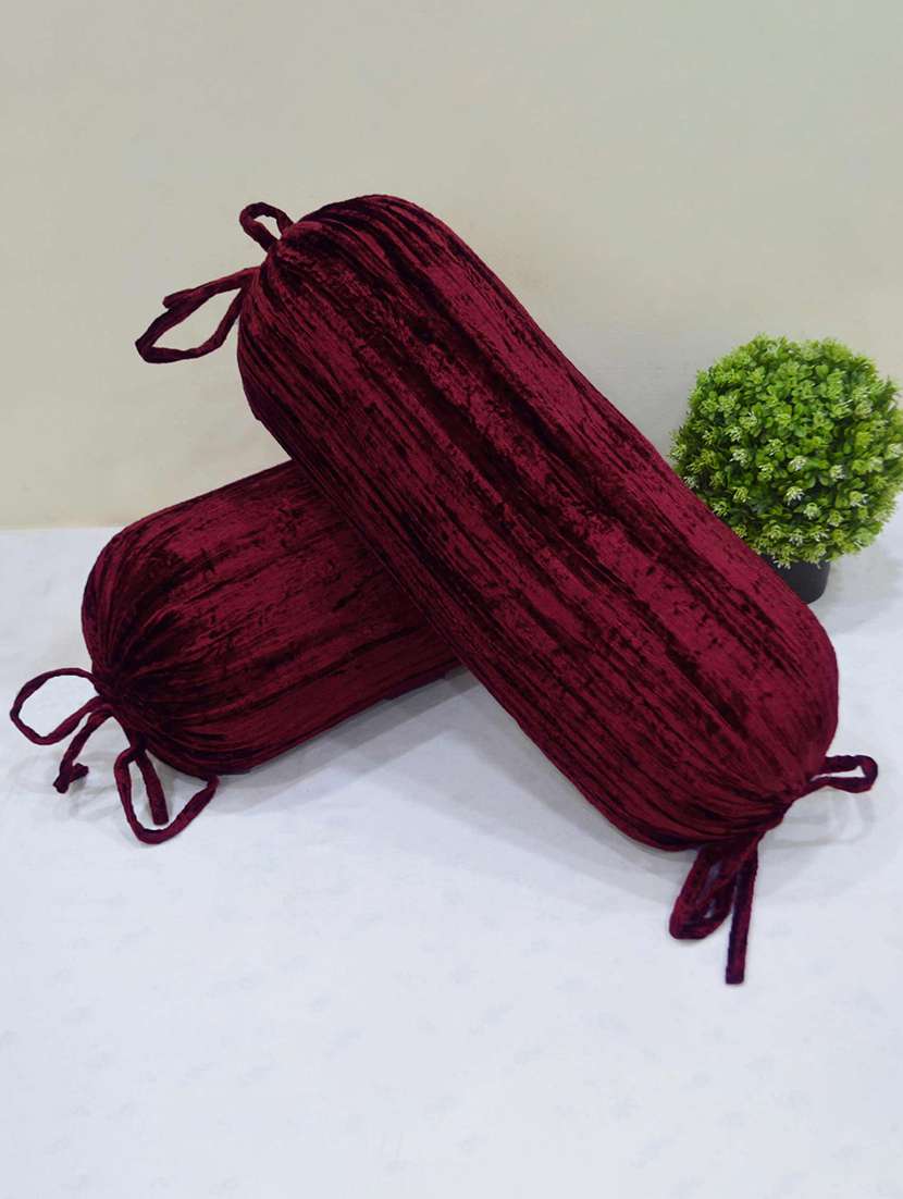 crushed velvet bolster cover (set of 2) - 15713929 -  Standard Image - 1