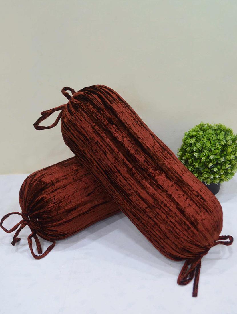 crushed velvet bolster cover (set of 2) - 15713930 -  Standard Image - 1