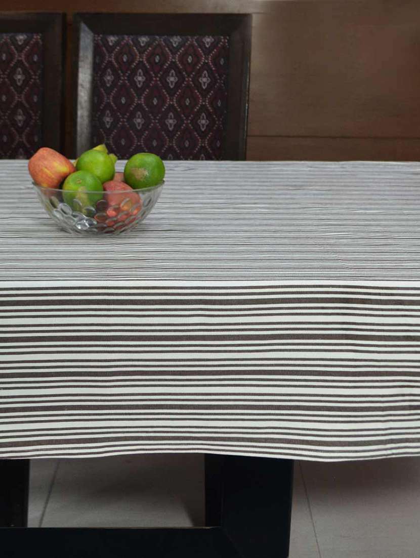 woven stripe table cover - 15713995 - Standard Image - 1