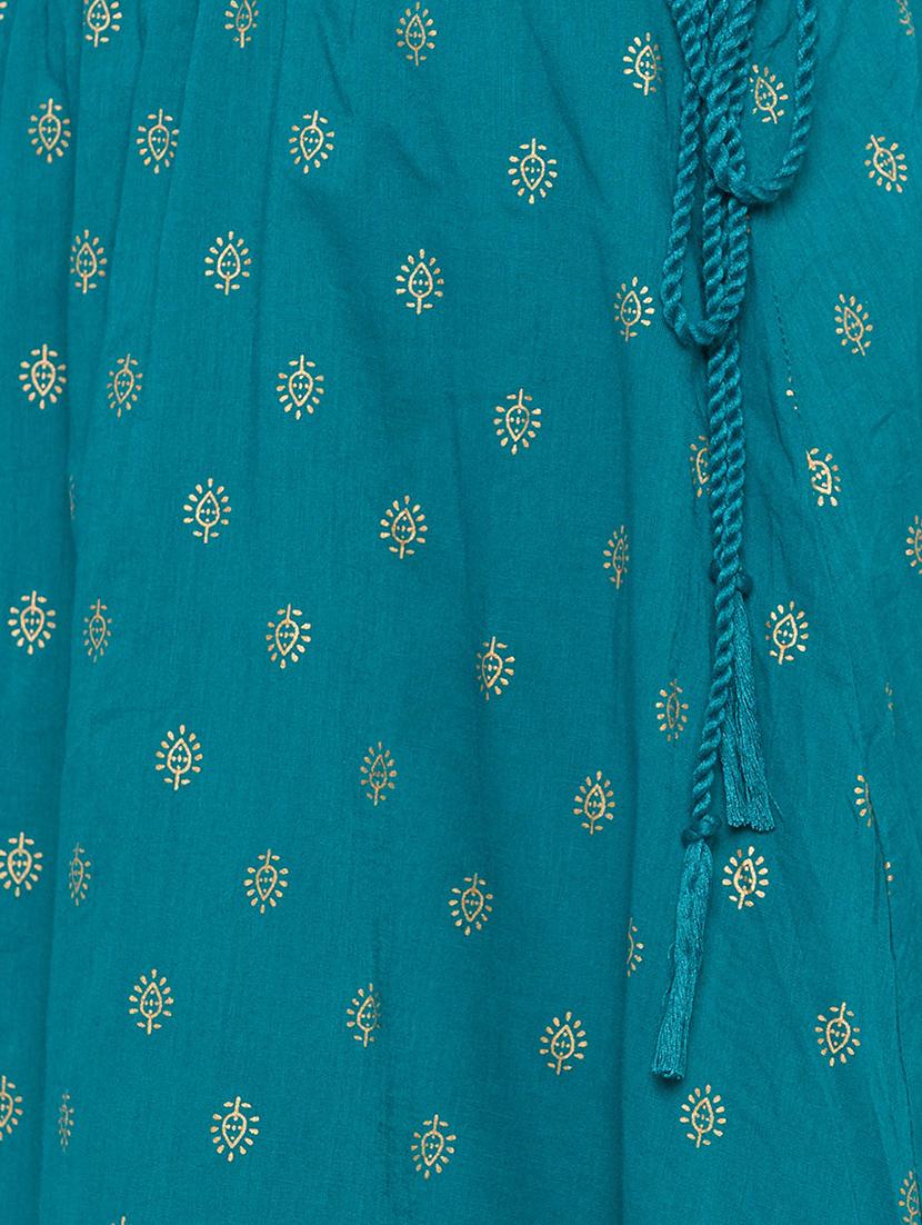 foil printed flared skirt - 15717112 - Standard Image - 4