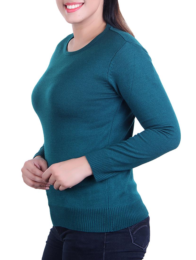 teal knitted winter top - 15720519 - Standard Image - 1