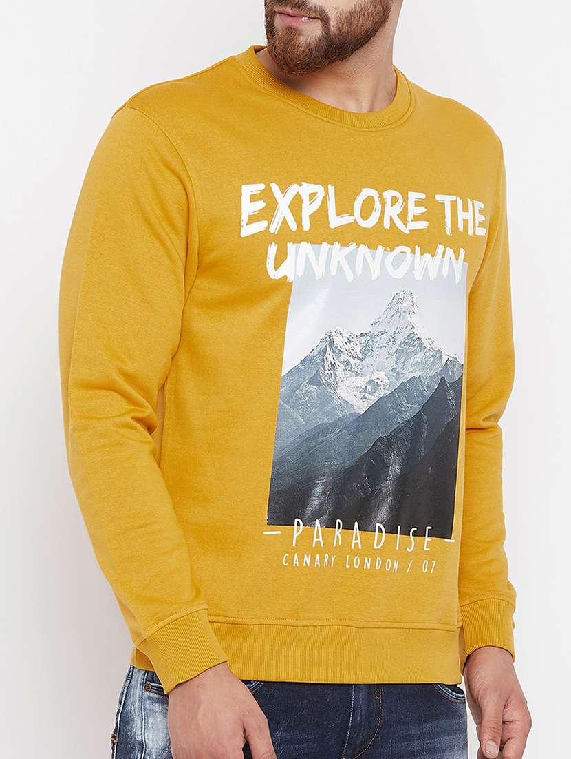 yellow cotton sweatshirt - 15722231 - Standard Image - 1