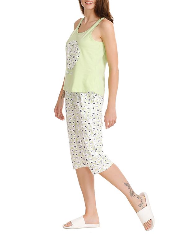 quirky print nightwear capri set - 15723428 - Standard Image - 1