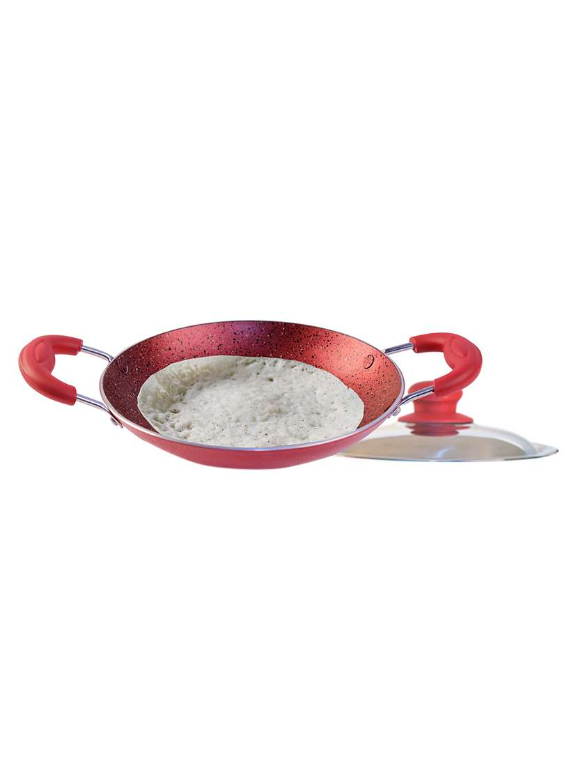 wonderchef appachetty with lid crimson (20cm)