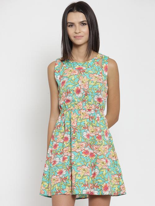 women's fit & flare floral dress - 15723547 -  Standard Image - 0