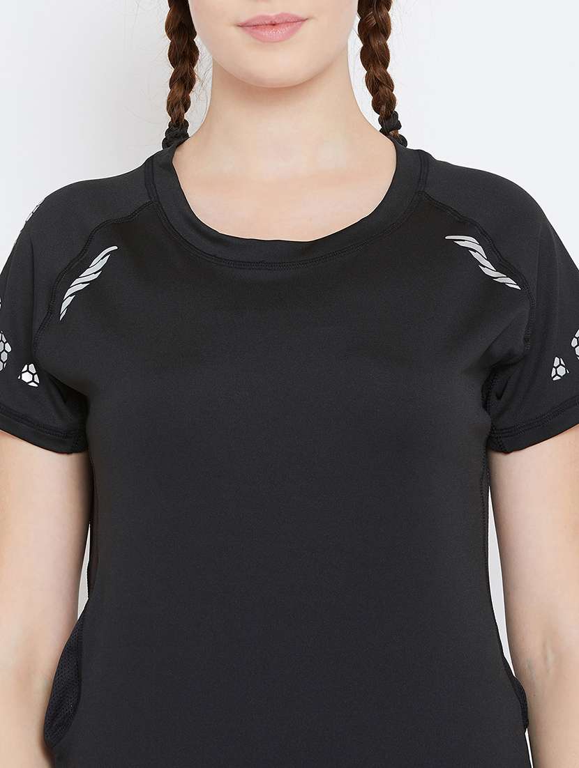 women's plain round neck t-shirt - 15724140 -  Standard Image - 4