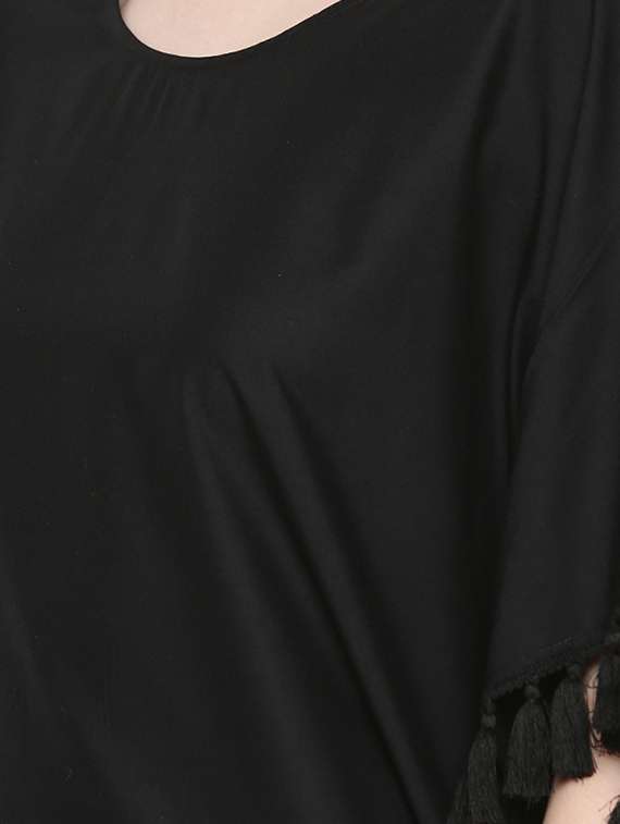 tasseled edge kaftan - 15724209 - Standard Image - 4