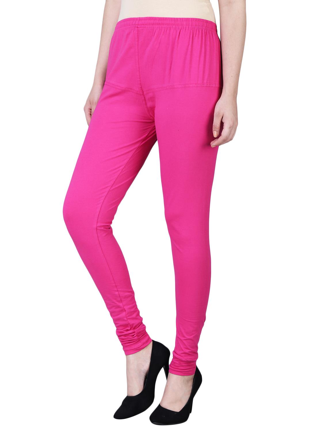 pink cotton churidar churidars & leggings - 15724817 - Standard Image - 1