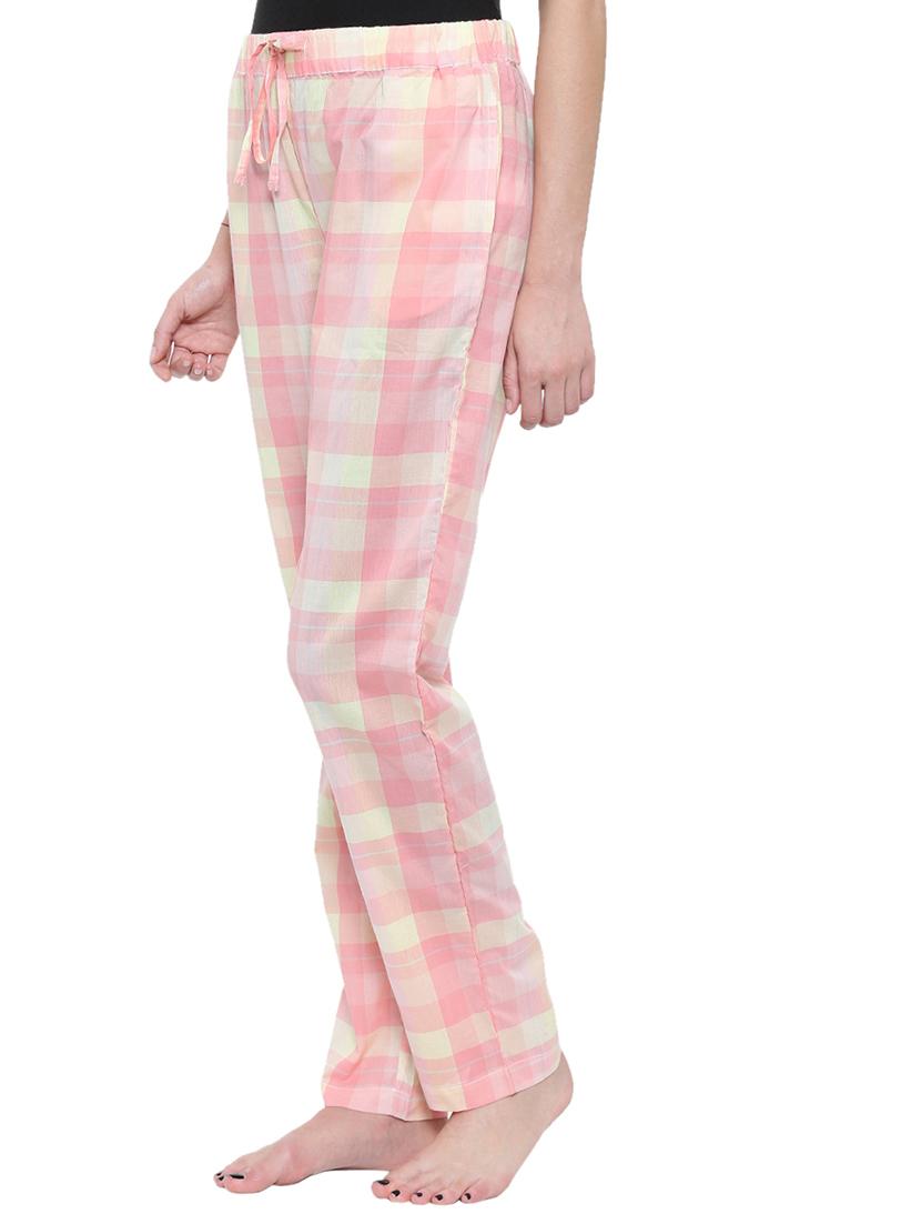 drawstring waist checkered pajama - 15727928 -  Standard Image - 1