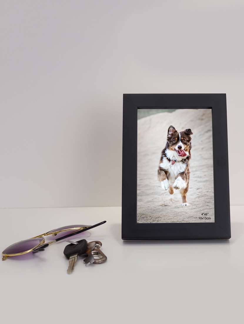 black wooden 4x6 photo frame