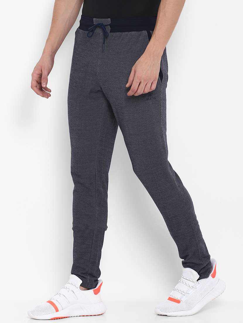 navy blue cotton full length track pant - 15736755 -  Standard Image - 1
