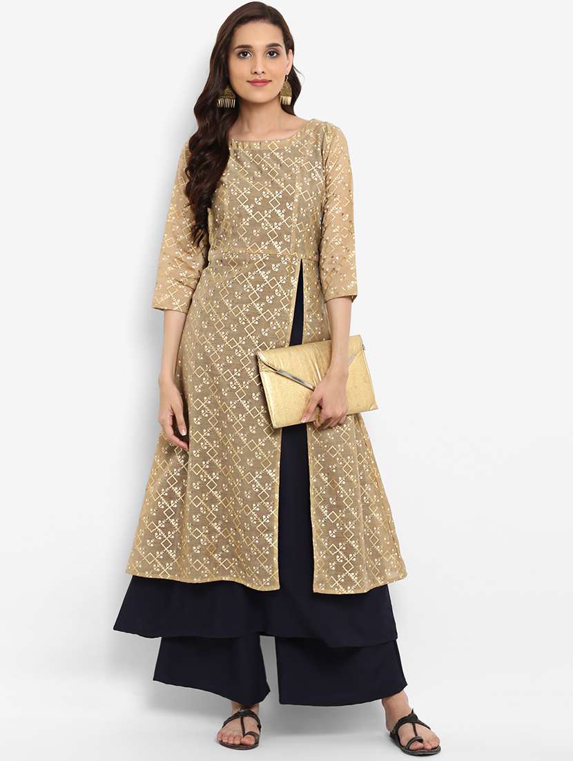 women's layered kurta