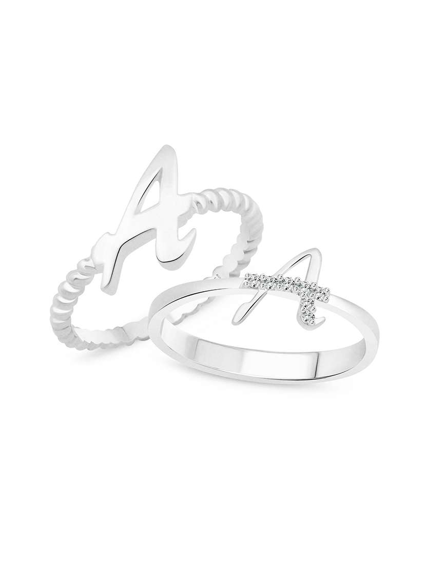 silver metal finger  ring