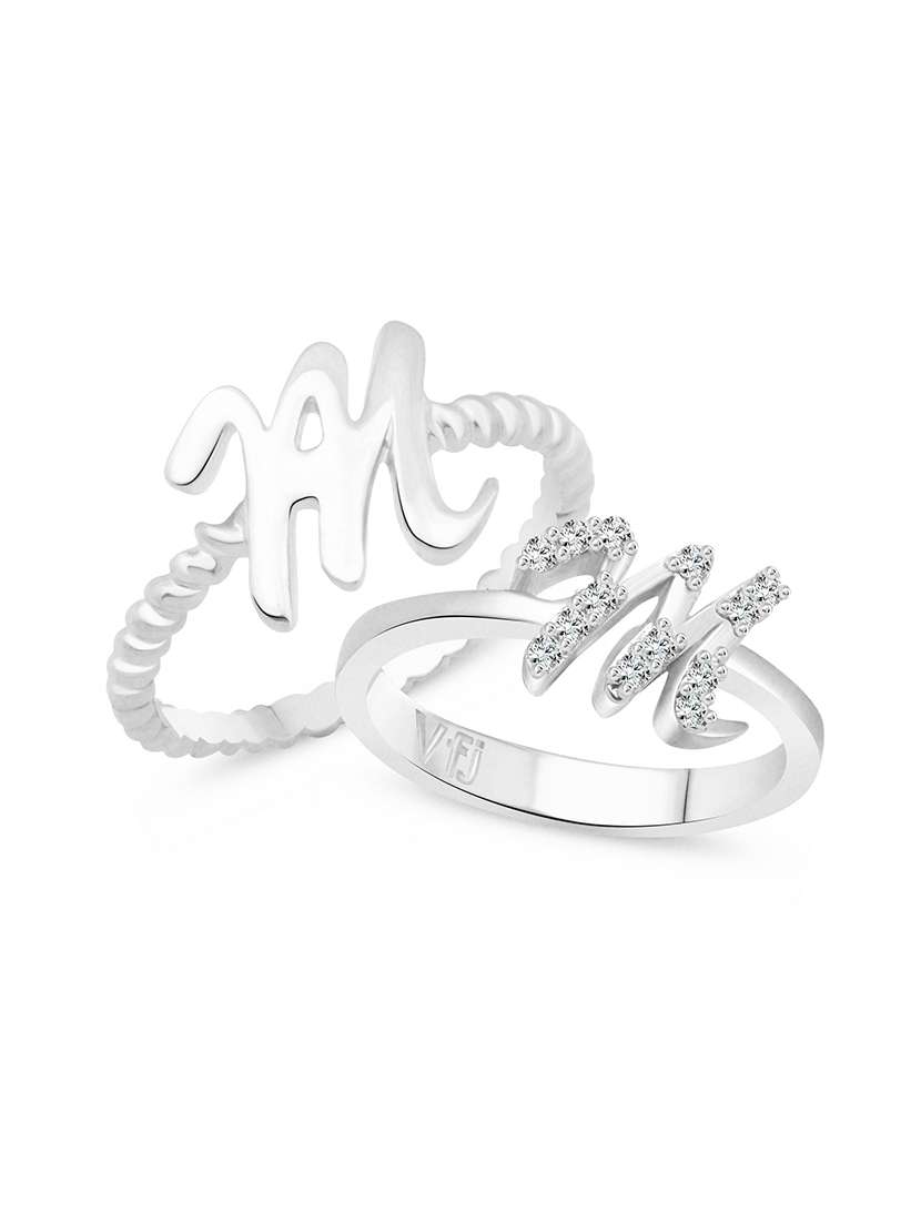 silver metal finger  ring