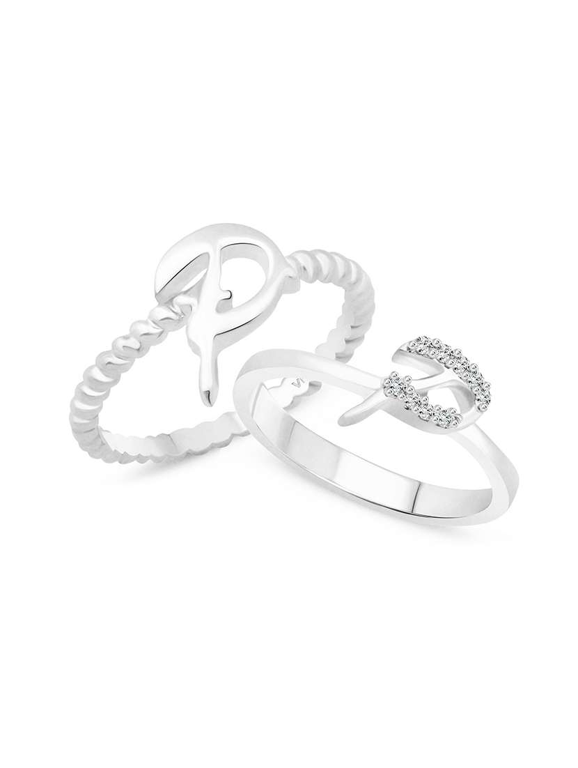 silver metal finger  ring