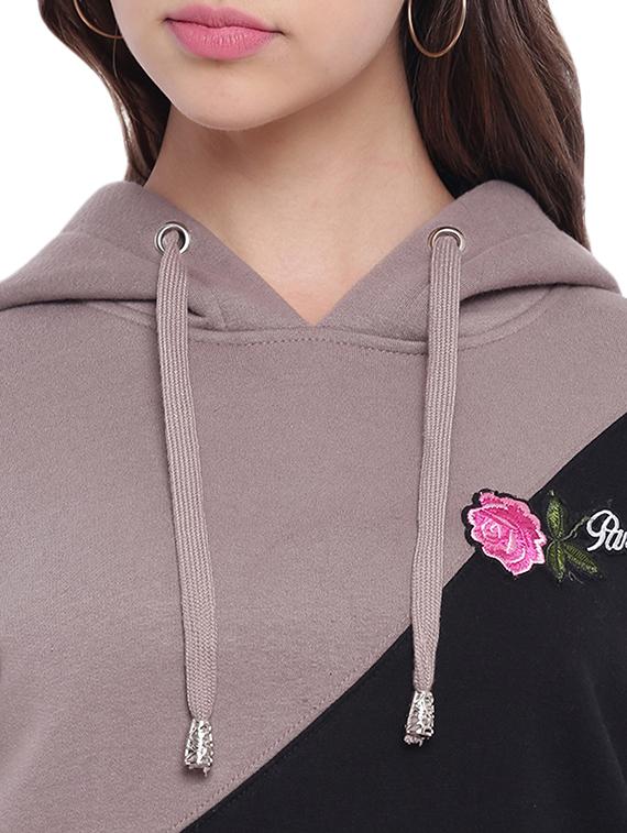 women's color block sweatshirt - 15739533 - Standard Image - 4
