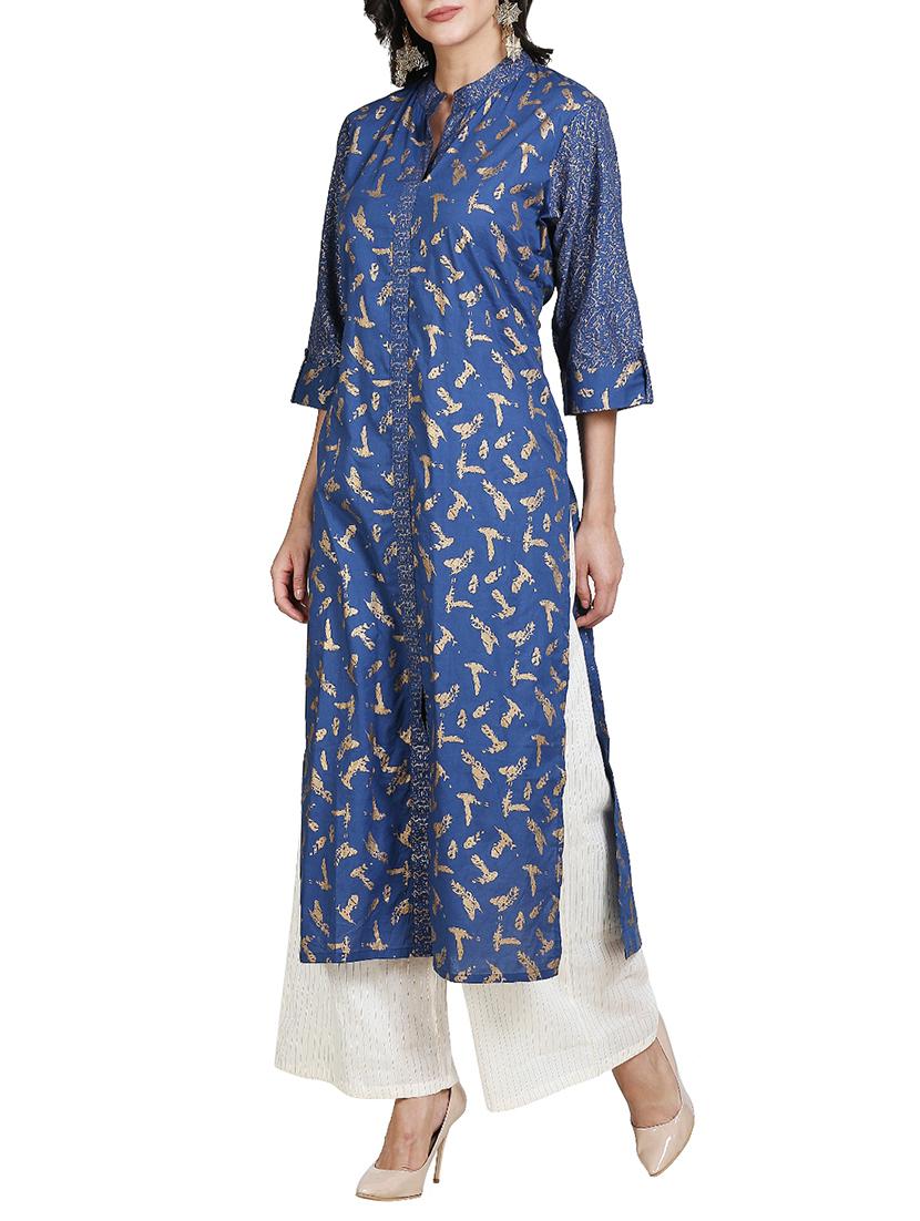 women's straight kurta - 15740819 - Standard Image - 1