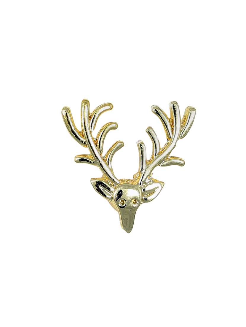 golden metal brooch