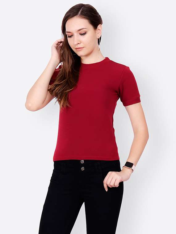 short sleeved crew neck tee