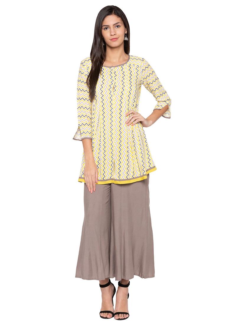 kalidaar flared palazzo - 15744012 - Standard Image - 4