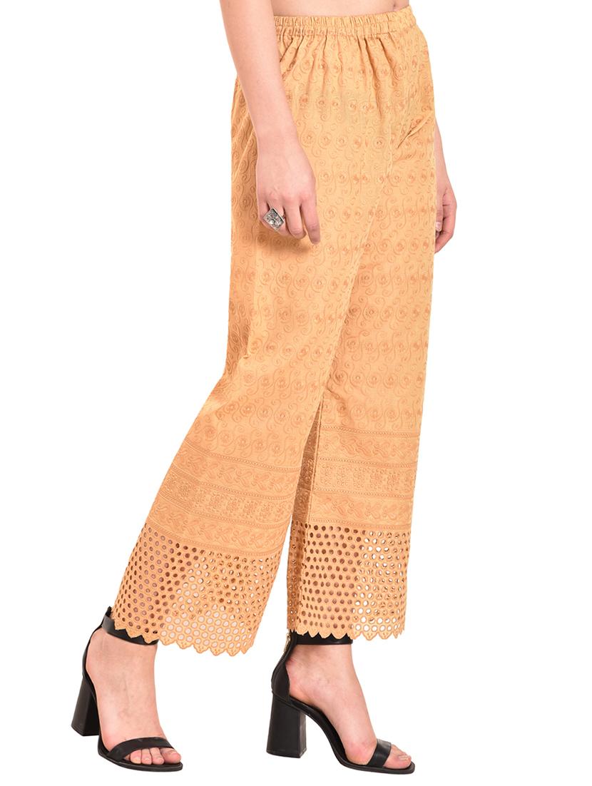 chikankari straight palazzo - 15744242 - Standard Image - 1