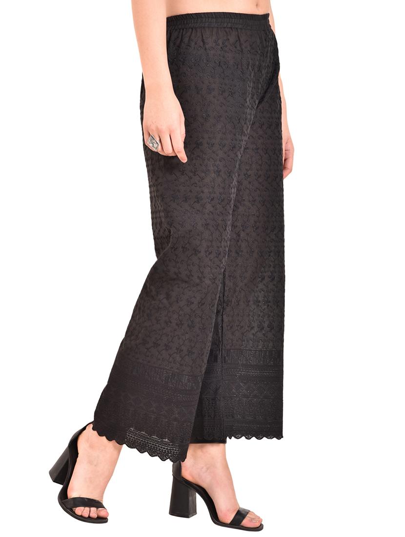 chikankari straight palazzo - 15744244 - Standard Image - 1