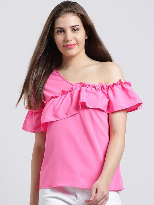women's ruffle off shoulder top - 15747120 -  Standard Image - 0