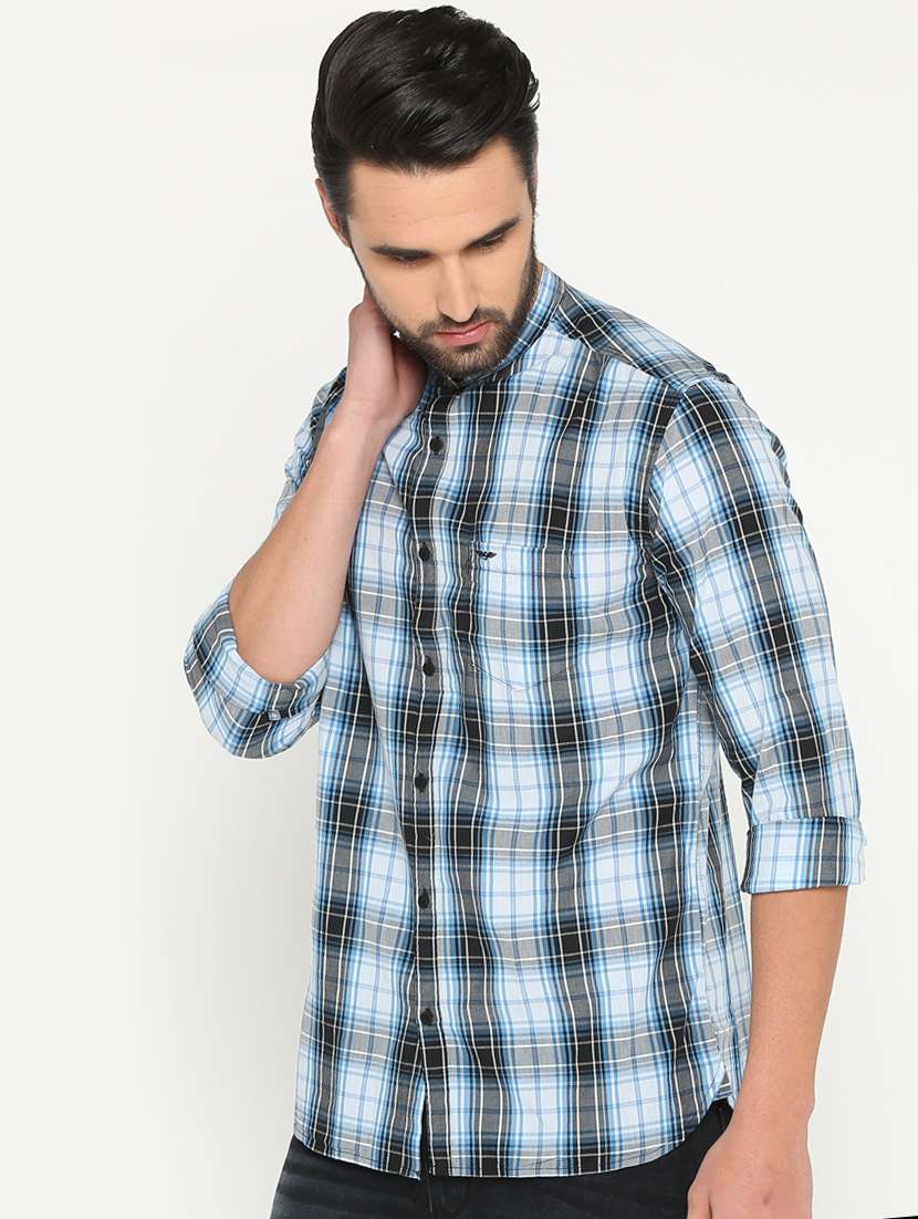 mens checks casual shirt - 15747321 -  Standard Image - 1