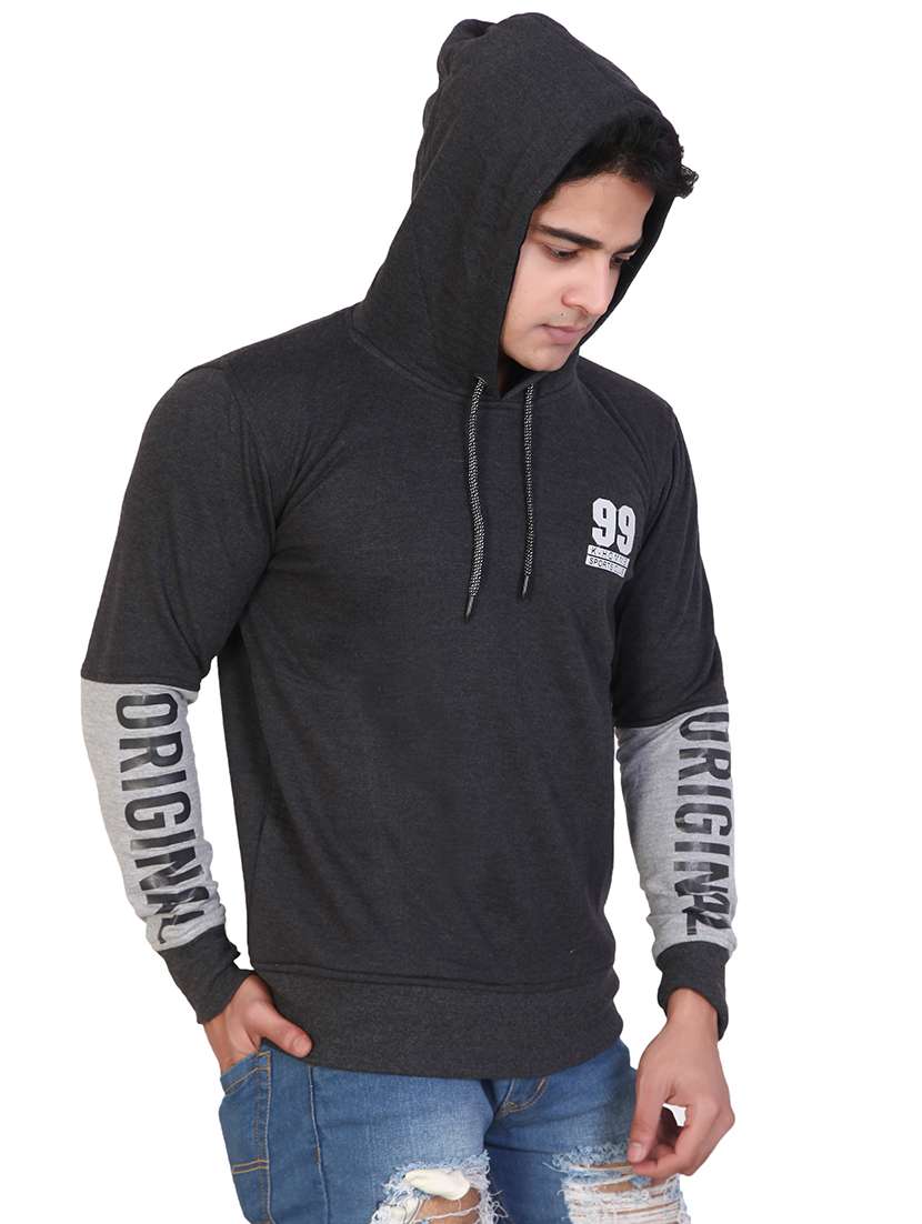 mens placement print sweatshirt - 15747562 -  Standard Image - 1