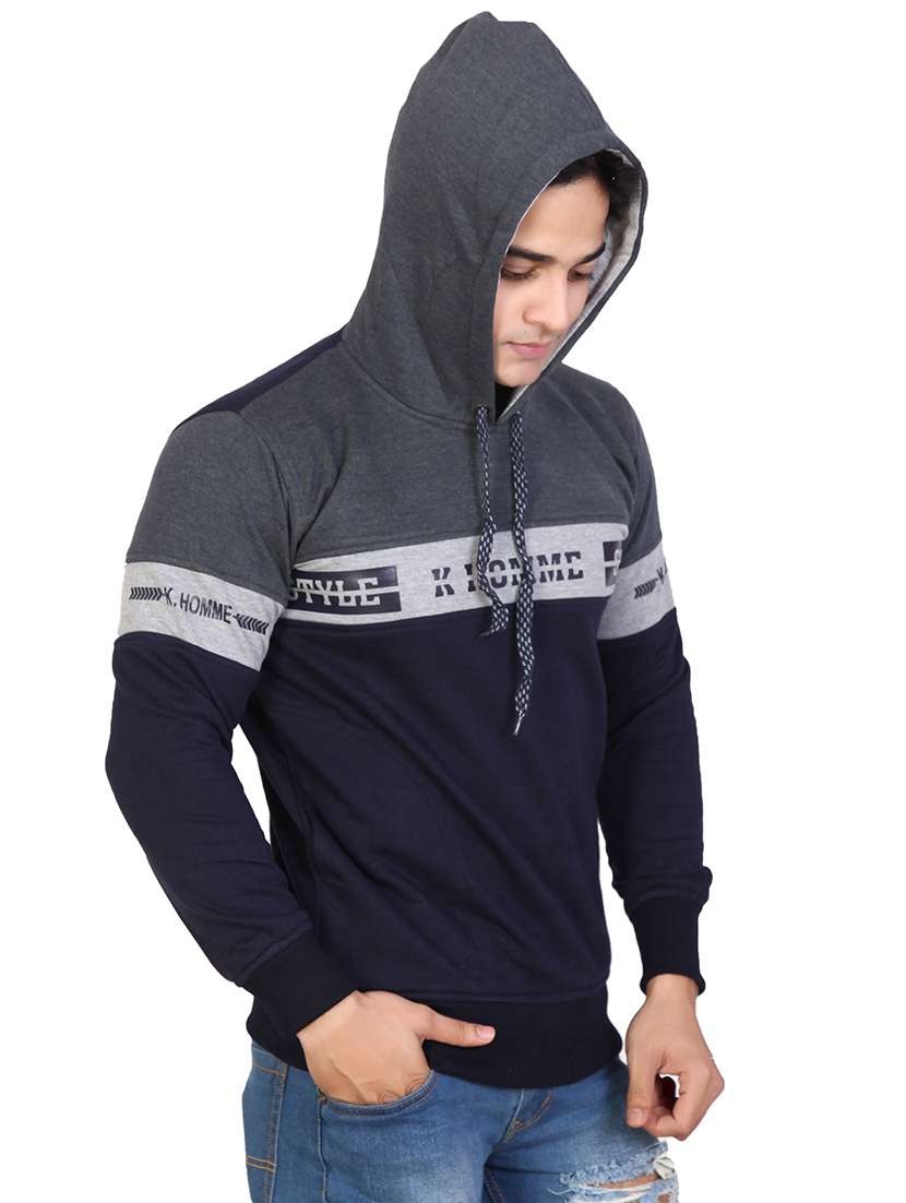 mens color block sweatshirt - 15747569 -  Standard Image - 1
