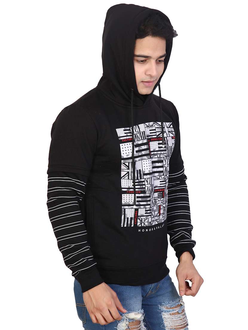 mens front print sweatshirt - 15747575 -  Standard Image - 1