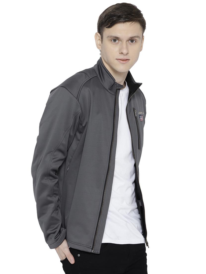 grey polyester casual jacket - 15747866 -  Standard Image - 1