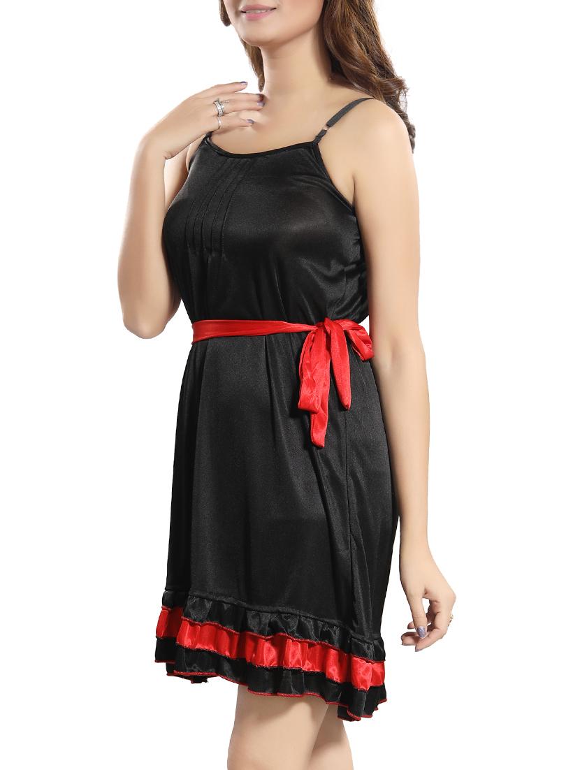 frilled hem belted babydoll - 15747906 -  Standard Image - 1