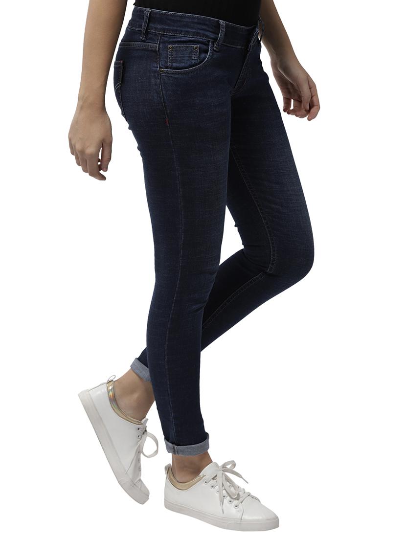 turn-up hem skinny jeans - 15748104 - Standard Image - 1