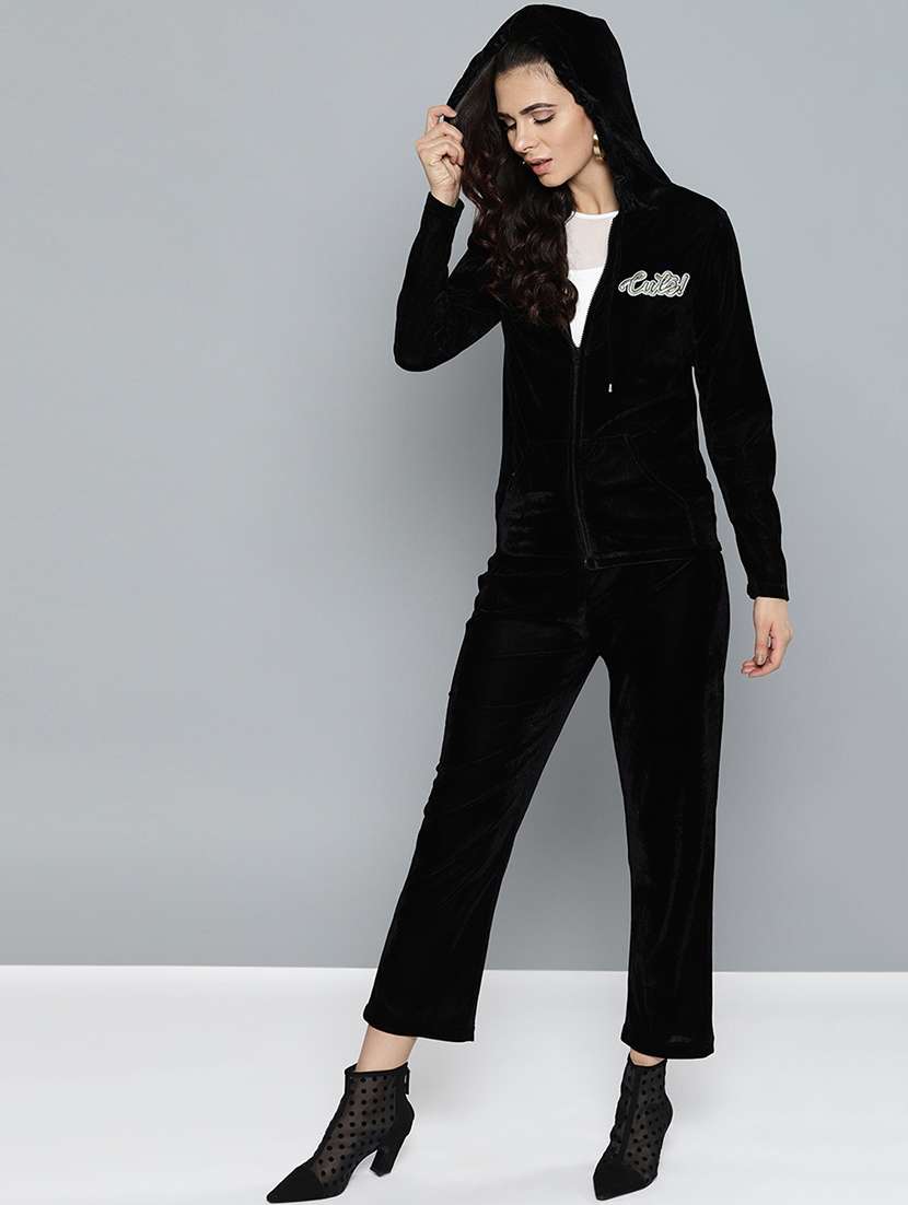 velvet jacket and trouser set - 15748364 -  Standard Image - 1