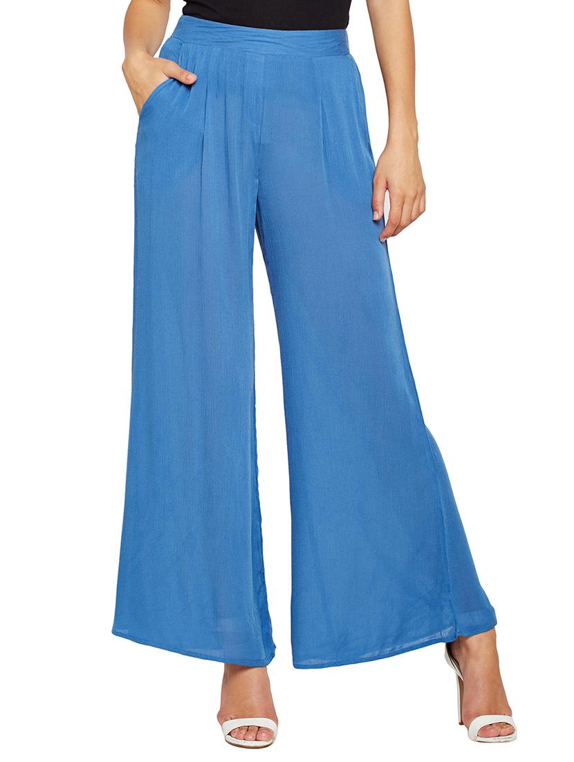 pleat detail flared palazzo - 15748829 - Zoom Image - 0