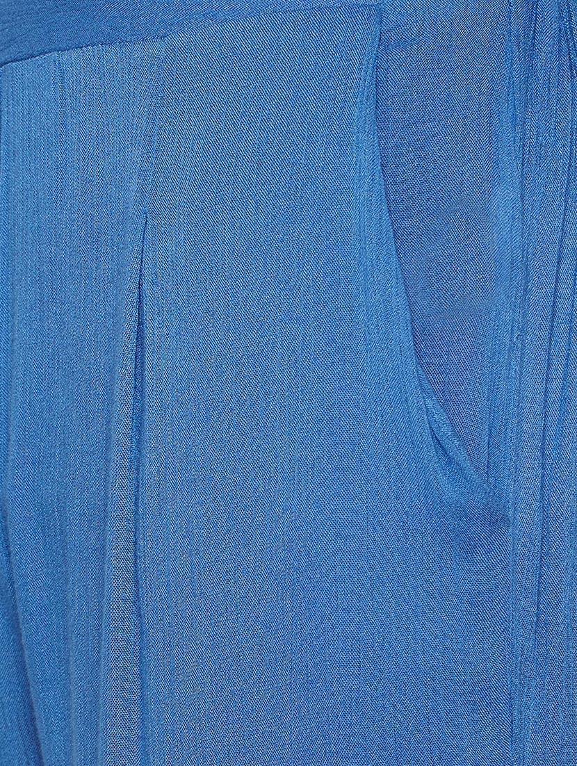 pleat detail flared palazzo - 15748829 - Standard Image - 4