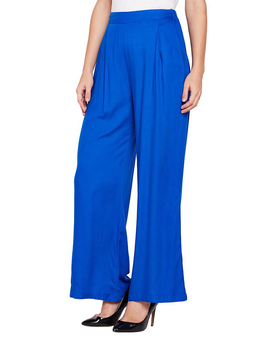 elasticated waist flared palazzo - 15748833 -  Standard Image - 1